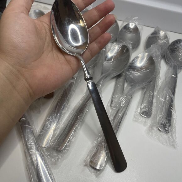 New 11 Pc Dinner Spoons set Record (Stainless, Glossy) by Cambridge Silver - Picture 2 of 6